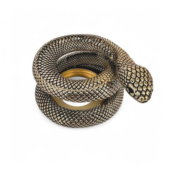 Coiled Snake 3 Wick Candle Holder Bath and Body Works Halloween 2024 - Picture 2 of 7